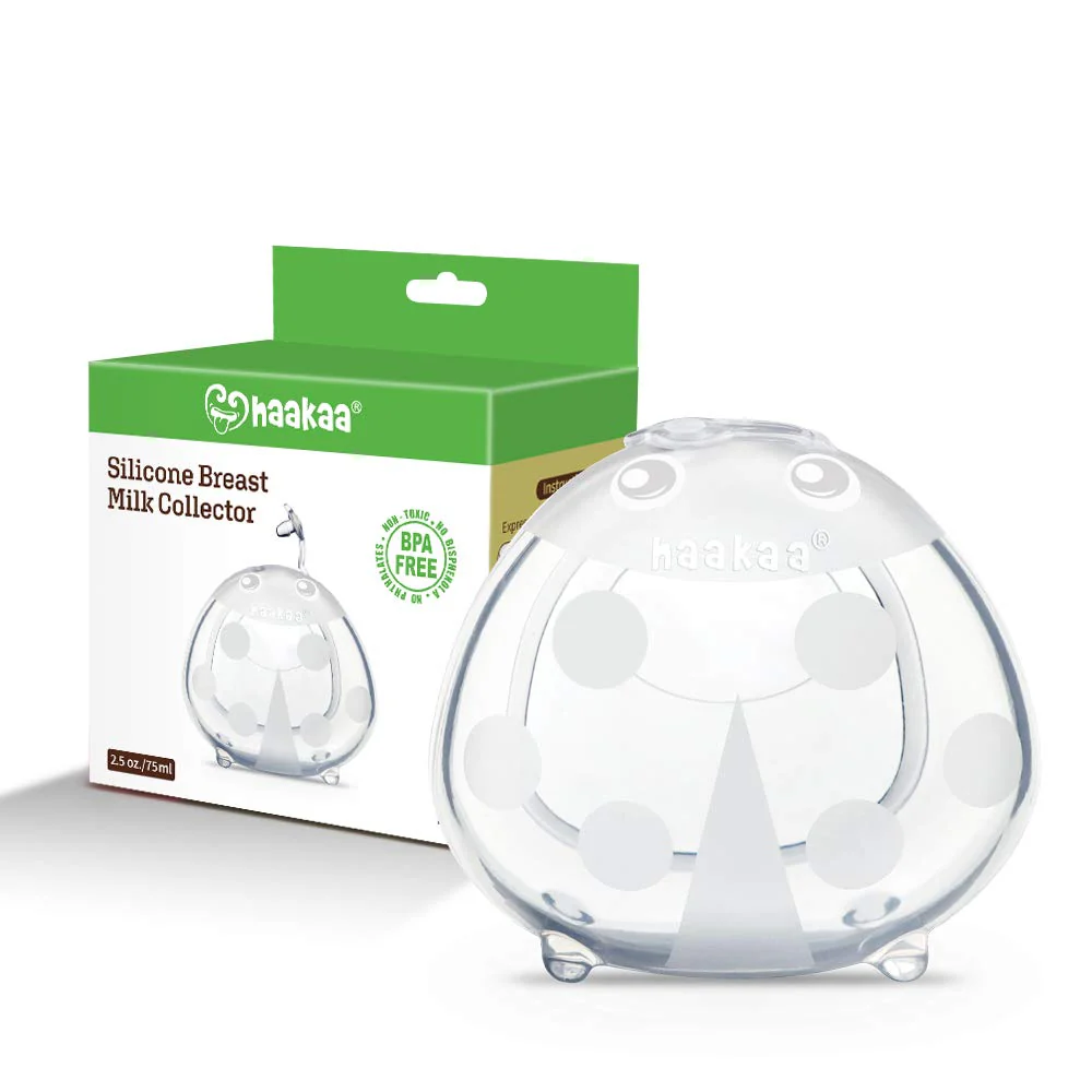 Haakaa Ladybug Silicone Milk Collector 2.5 oz/75 ml (Pack of 6) - Image 6
