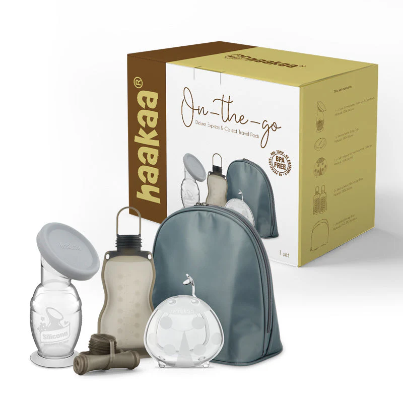 Haakaa Deluxe Express & Collect Travel Pack (Pack of 2)