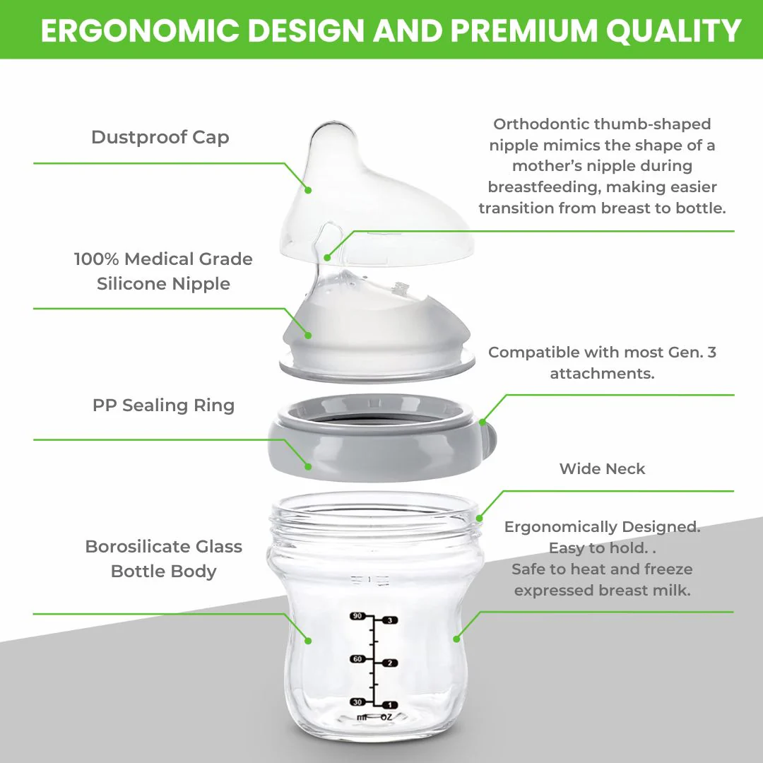 Haakaa Gen 3 Silicone Orthodontic Anti-Colic Nipple 2 PK - Image 9