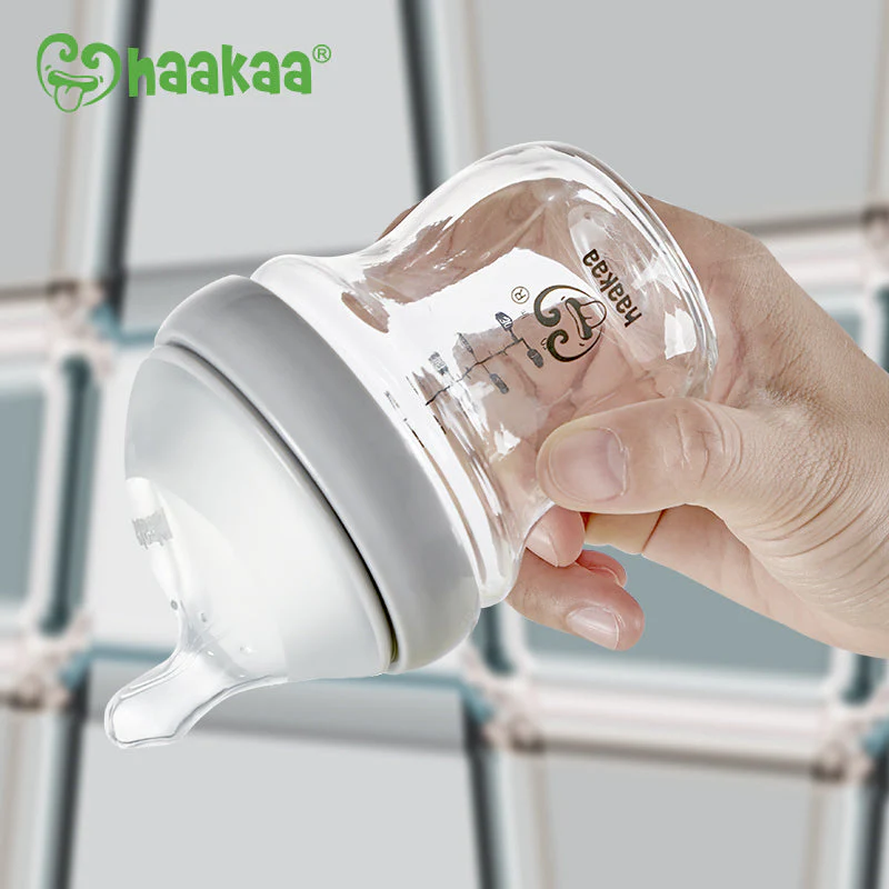 Haakaa Generation 3 Glass Baby Bottle 10 oz/300 ml, 1 PK (Pack of 2) - Image 3