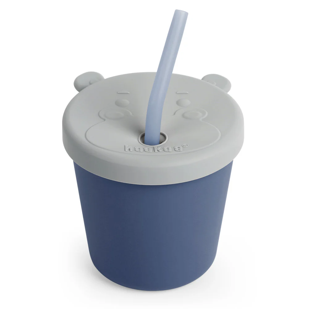 Haakaa Jolly Hippo Silicone Sippy Cup 1 pk - Image 2