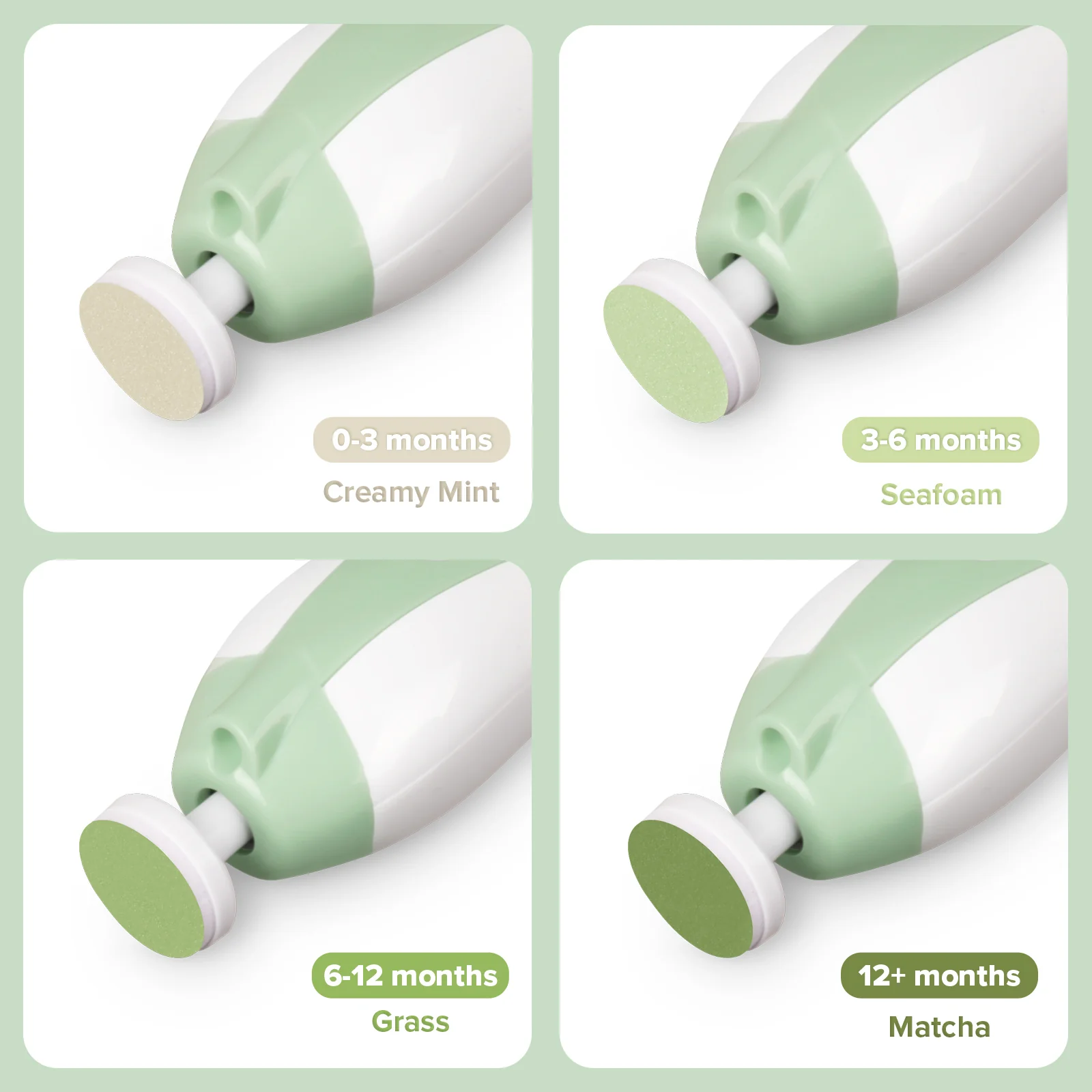 Haakaa Nail Trimmer Replacement Pads - Meadow, 4 PK - Image 4