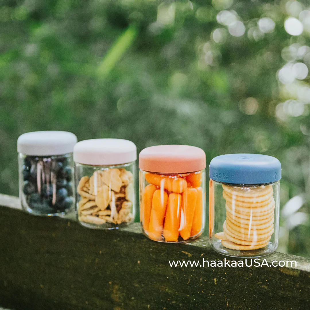 Haakaa Sealed Glass Storage Jar Set - 6 x 4 oz Glass Jars - Image 8