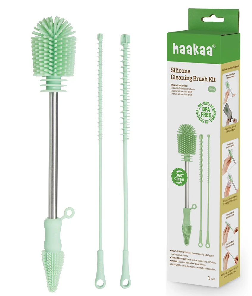 Haakaa Silicone Cleaning Brush Kit (Pack of 4) - Image 13