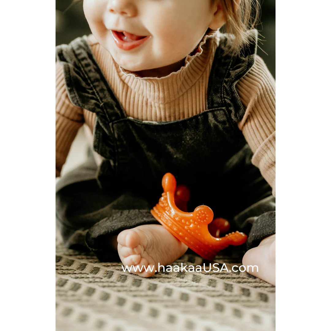 Haakaa Silicone Crown Teether 1 PK - Clear (Pack of 4) - Image 4
