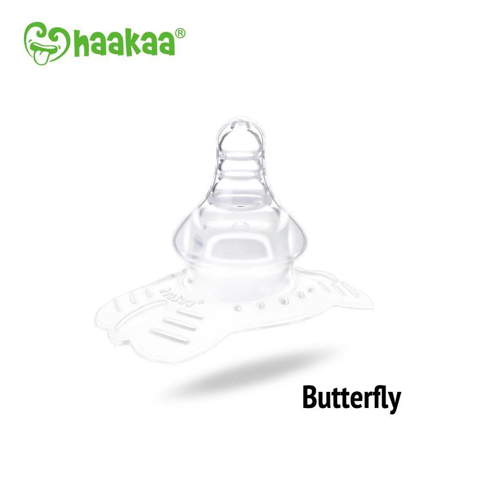 Haakaa Silicone Nipple Shields Butterfly Shape (Pack of 4)