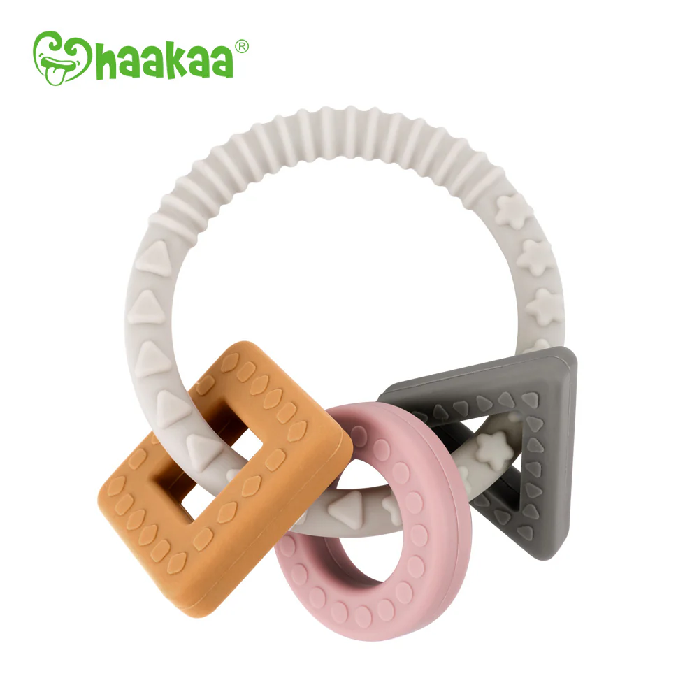 Haakaa Silicone Teething Ring 1 PK (Pack of 4)