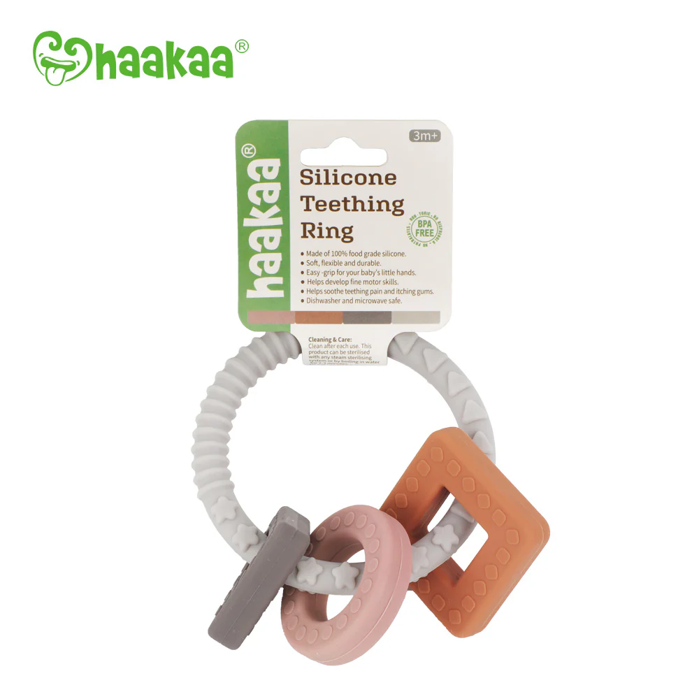 Haakaa Silicone Teething Ring 1 PK (Pack of 4) - Image 2
