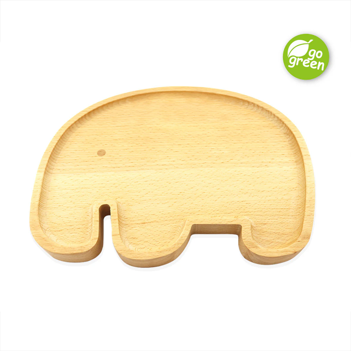 Haakaa Wooden Elephant Plate 1 pk