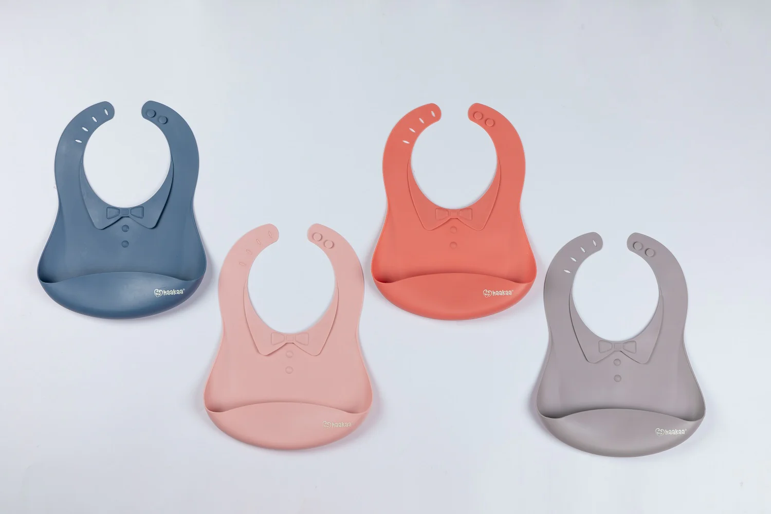Haakaa Silicone Baby Bib 1 PK (Pack of 4) - Image 5