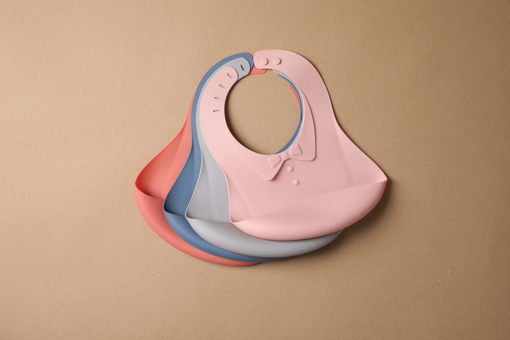 Haakaa Silicone Baby Bib 1 PK (Pack of 4) - Image 6